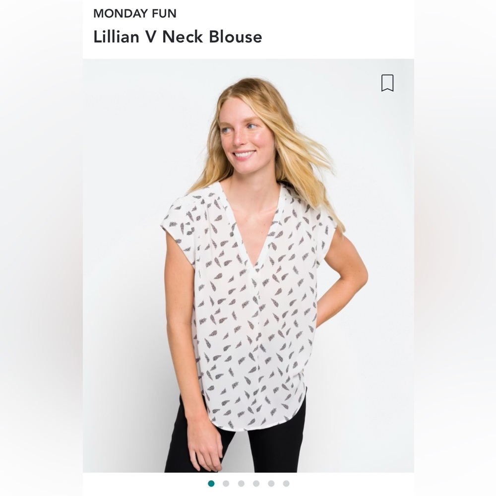 V NECK BLOUSE